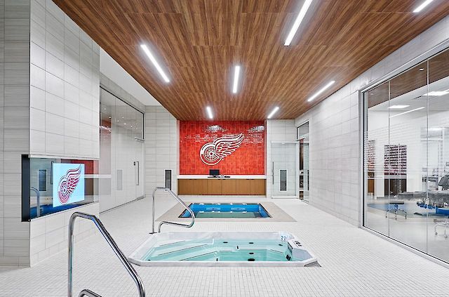 Hydrotherapy Room at Little Caesars Arena